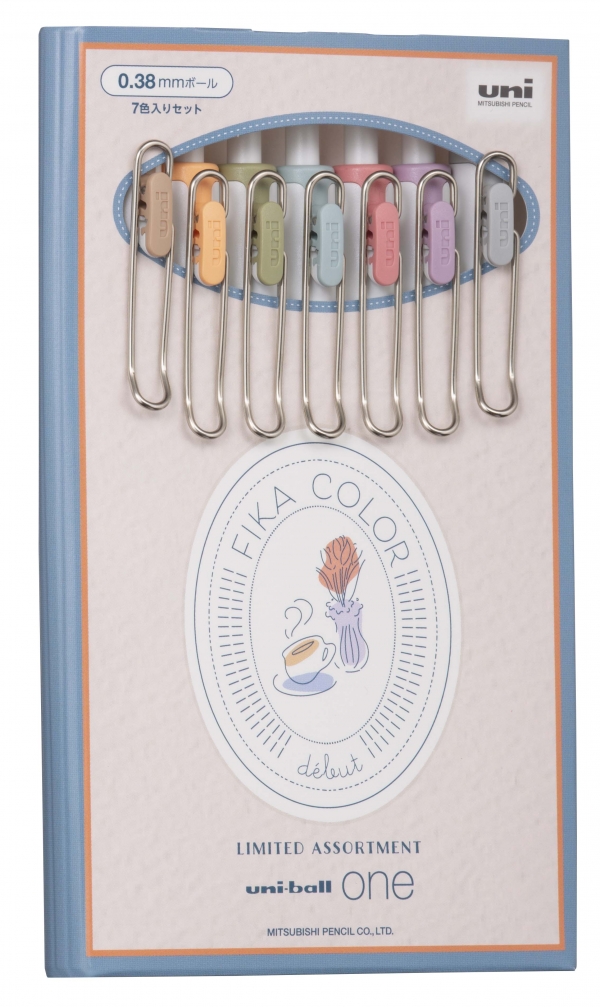 本をかたどったパッケージの7色セット