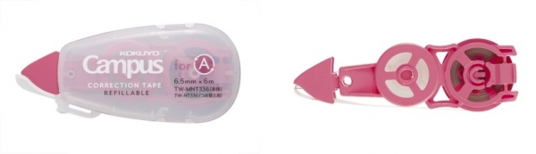 （左）本体、（右）つめ替え用テープ