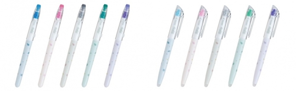 「FRIXION（フリクション）」コラボレーション アイテム（左）「フリクションカラーズ」、（右）「フリクションライト」