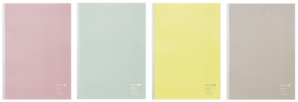 （左から）トープローズ、フラジャイルミント、ムーンライム、グレイッシュフォグ（限定色）