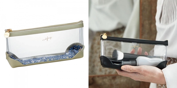 「ペンポーチ」1,700円（税込1,870円） クリアで中身が見やすい、たっぷり入るポーチタイプ