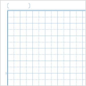 目が疲れにくい水色の罫線