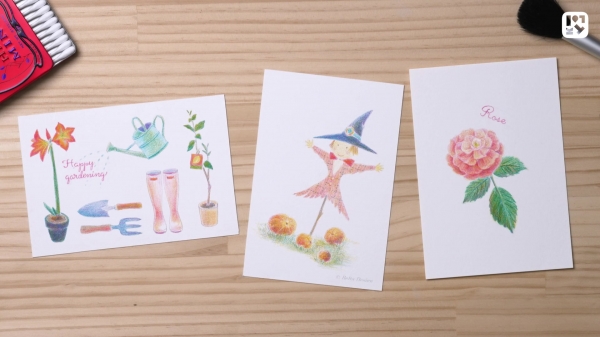 #08 アレンジ例の紹介  　レッスンで学んだことを活用したスケッチや塗り絵