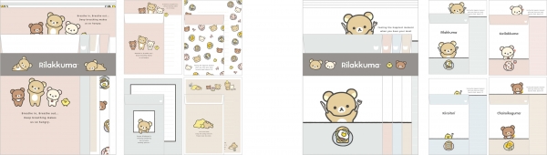 ・レターセット（各440円※税込）：便せん封筒４種丁合