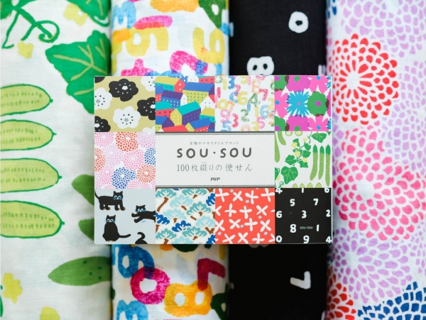 「SOU・SOU 100 枚綴りの便せん」2,200円