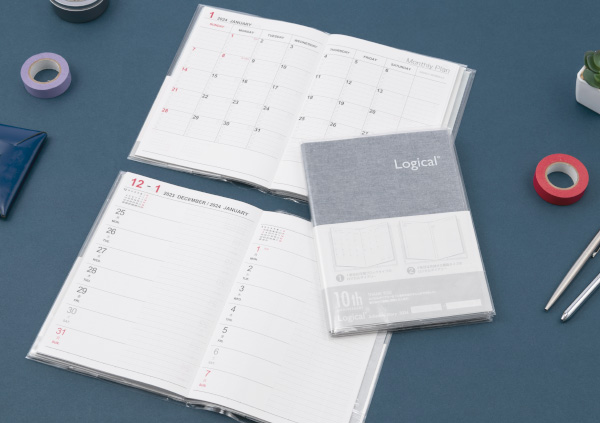 「ロジカルダイアリー　10周年限定2冊カバータイプ　A5」