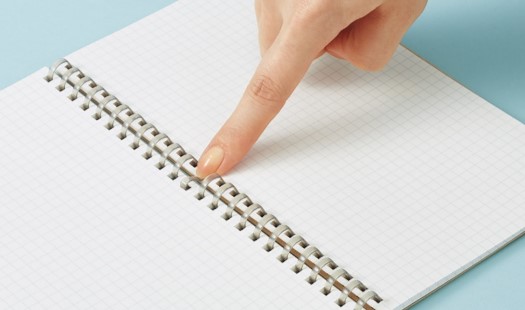 書くとき心地いい、コクヨ独自のやわらかリング