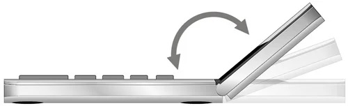 フリーアングルが可能なチルト式液晶