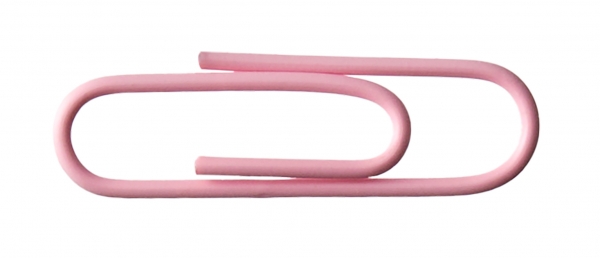 ゼムクリップ：ピンク