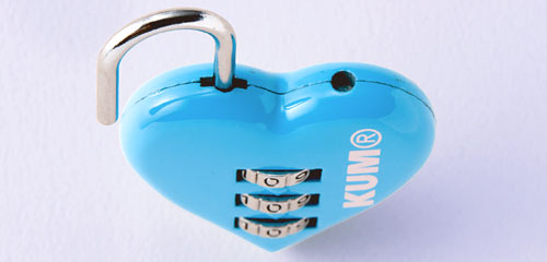 「KUM 南京錠」解錠番号を簡単に設定できる