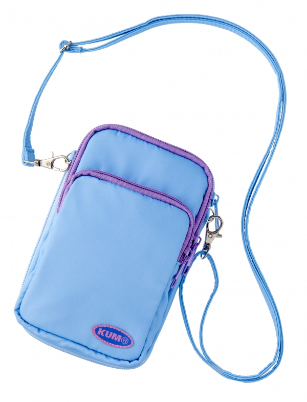 「KUM スマホポーチ」ブルー