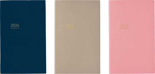 （左から）ネイビー、ベージュ、ライトピンク