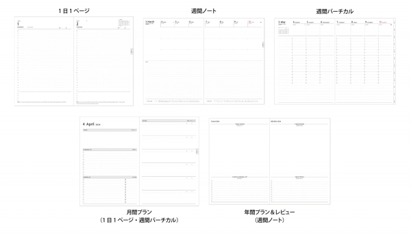 ライフログにおすすめ！ 3タイプ全7種のフォーマット