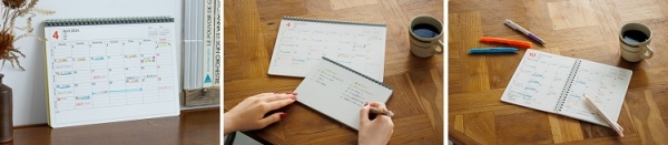 シンプルで機能的なマンスリーフォーマット