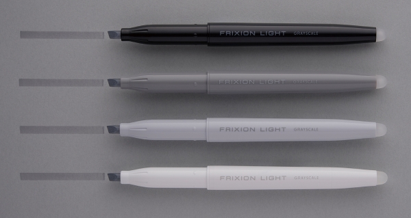 消せるラインマーカー『フリクションライト グレースケール』