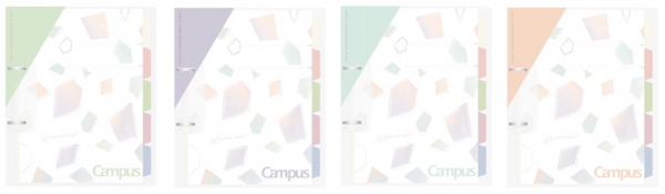 （6）限定キャンパス プリントもとじやすい2穴ルーズリーフバインダー