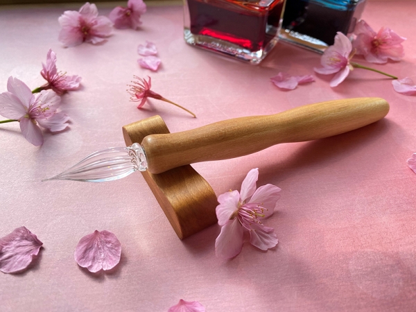 ＜呉竹ウッドガラスペン　千本桜・細字／中字＞