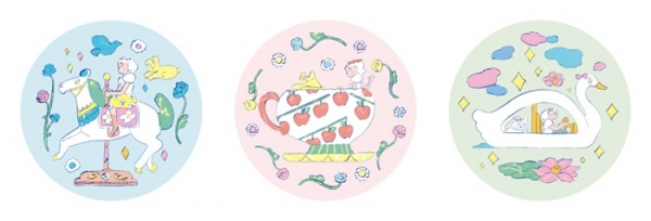 軽やかで夢のような世界観。「遊園地」をテーマにしたスペシャルな描きおろしイラスト