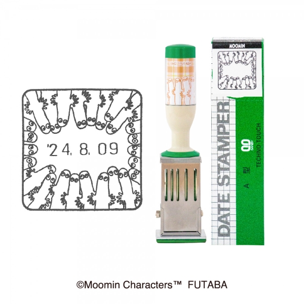 ムーミン日付印　Ｌサイズ／ニョロニョロ
