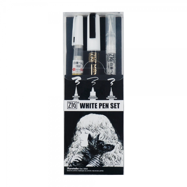 ZIG WHITE PEN SET／3本セット