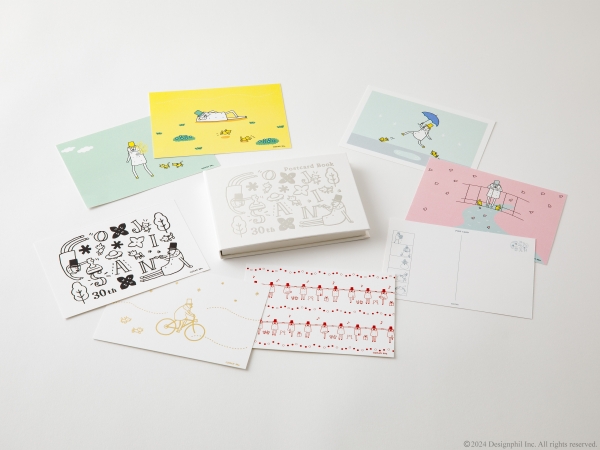 「オジサン」公式ホームページのコンテンツ 「壁紙」のイラストを再編集した『ポストカードブック』