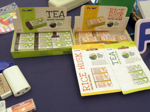 非塩ビ  植物由来消しゴム（籾殻、お茶）富樂夢股份有限公司