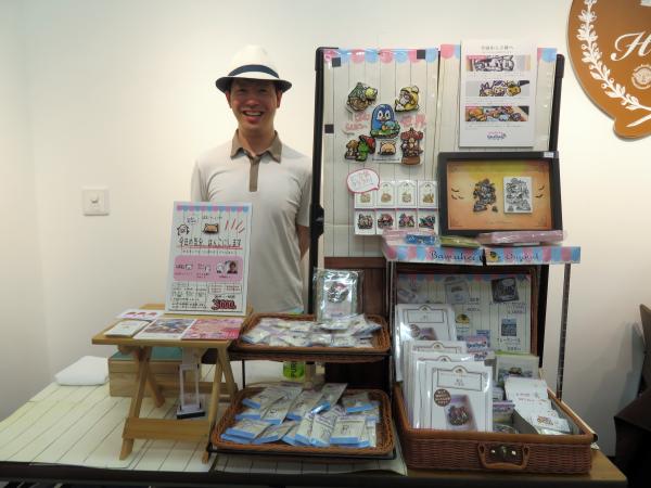 実演販売　ものづくり作家ばむへいさんは、九州佐賀から参戦！国際イレイサースタンプ品評会歴代最多金賞受賞